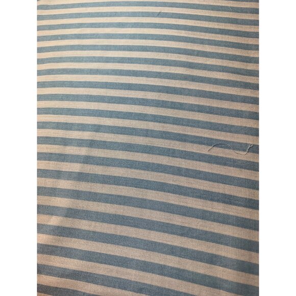 Blue & White Striped Cotton Fabric 18"x22" Fat Quarter Sewing Quilting Craft Mat - Picture 3 of 3
